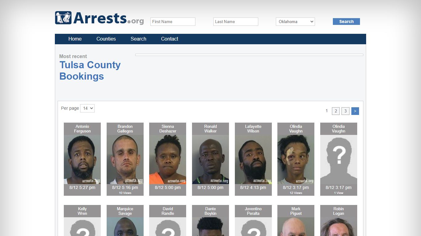 Tulsa County Arrests and Inmate Search